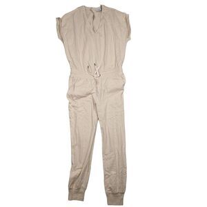 n:Philanthropy Womens Jumpsuit Overall Short Sleeve Cream Size Medium NWT
